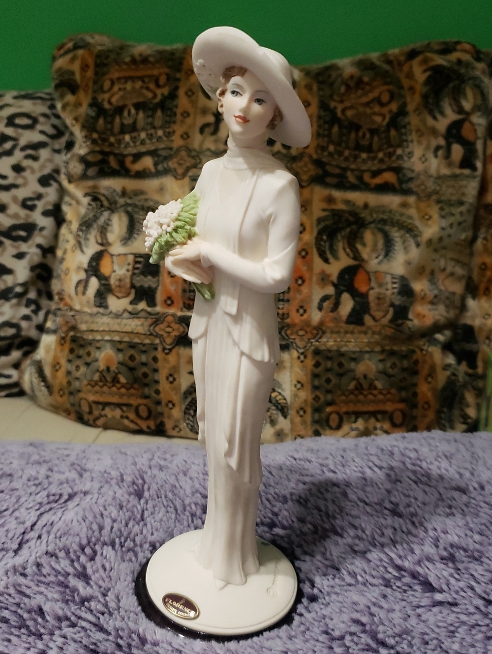 Florence Sculture D'Arte Giuseppe Armani Wedding Flowers Porcelain Lady Bouquet